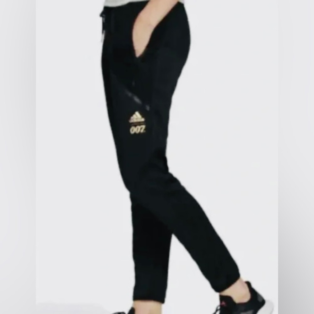 Adidas Athletics James Bond 007 Women’s  Black Pockets Sweatpants.